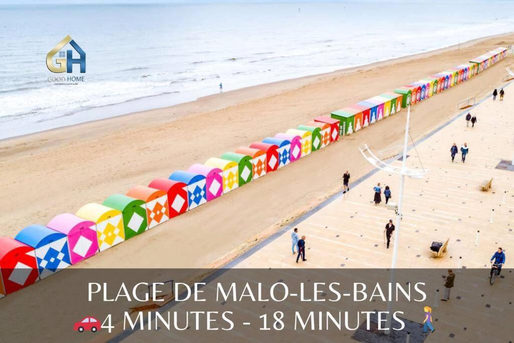 *Le Duplex De Ronsard*Plage Et Centre-Ville Dunkirk Exteriör bild